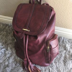 Faux Leather Backpack